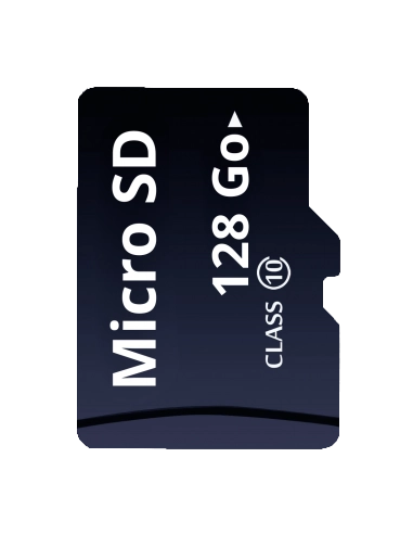 MicroSD memory card &mdash; the storage a dash cam loops over