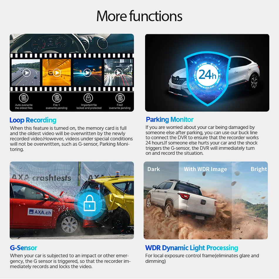 4K Dash Cam – 170° Wide Angle Night Vision - Image 11
