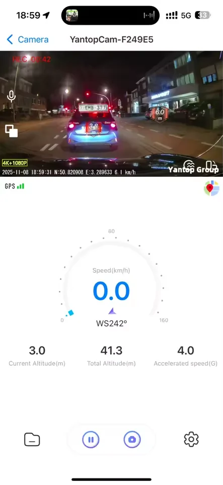 Live night view, on your phone